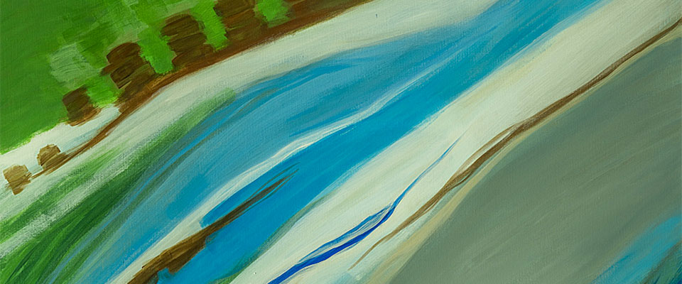 tableau - technique mixte Chantal Rouge